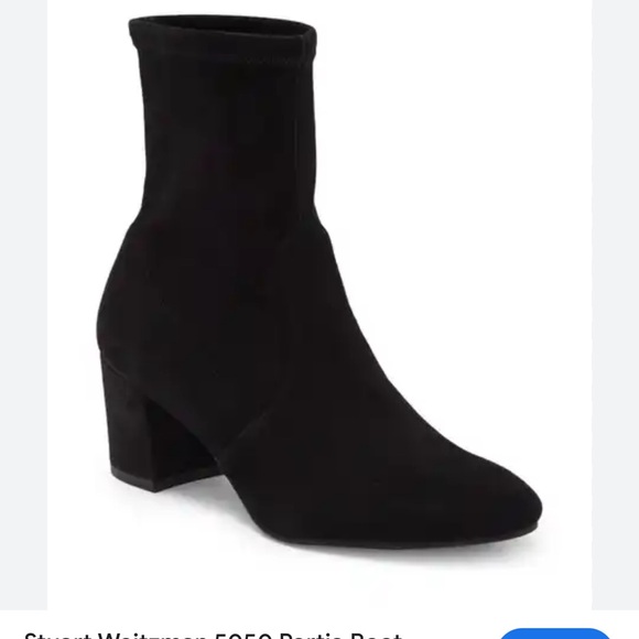 Stuart Weitzman Siggy 60 Stretch Suede Booties - Picture 2 of 4